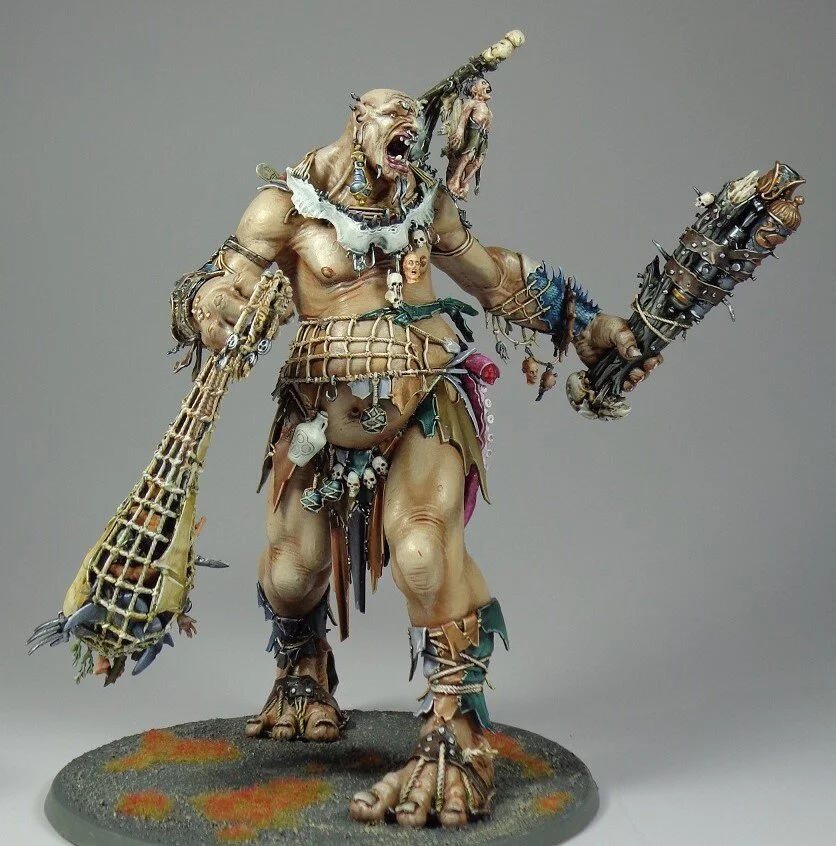 Painting Sons of Behemat - Mega-Gargants and Gargants for Age of